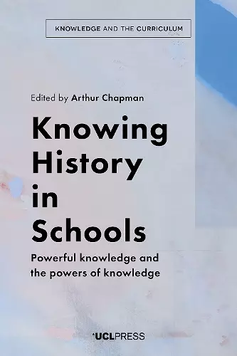 Knowing History in Schools cover