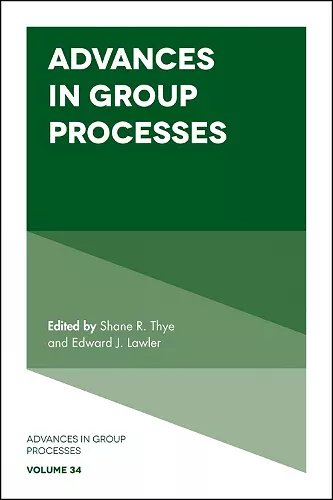 Advances in Group Processes cover