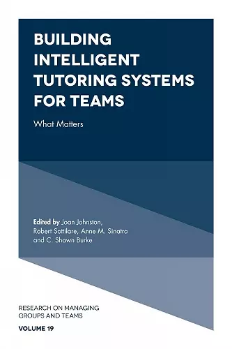 Building Intelligent Tutoring Systems for Teams cover