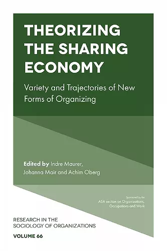 Theorizing the Sharing Economy cover