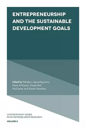 Entrepreneurship and the Sustainable Development Goals cover