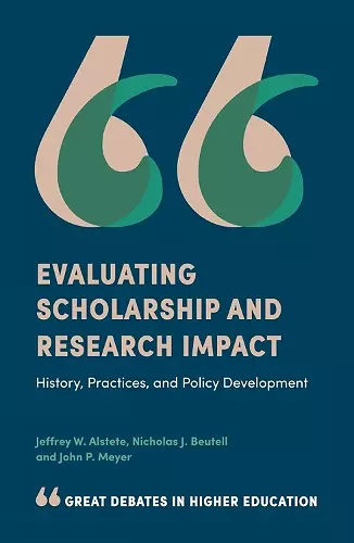 Evaluating Scholarship and Research Impact cover