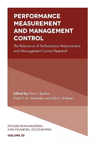 Performance Measurement and Management Control cover
