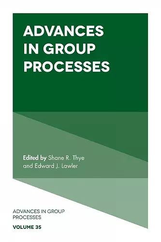 Advances in Group Processes cover