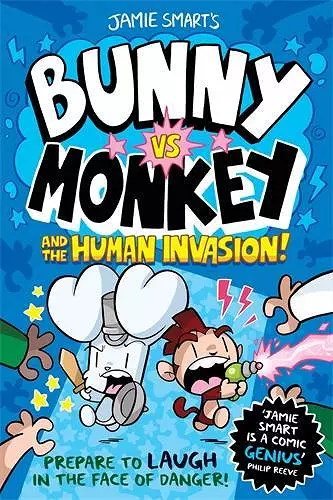 Bunny vs Monkey and the Human Invasion (a Phoenix Comic Book, from the million-selling Jamie Smart, Illustrator of the Year) cover