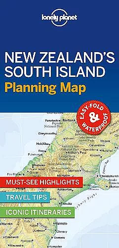 Lonely Planet New Zealand's South Island Planning Map cover