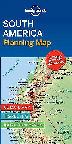 Lonely Planet South America Planning Map cover
