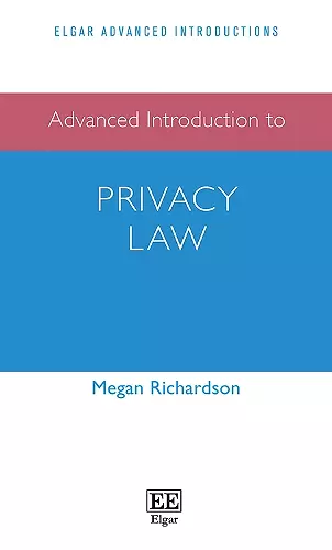 Advanced Introduction to Privacy Law cover