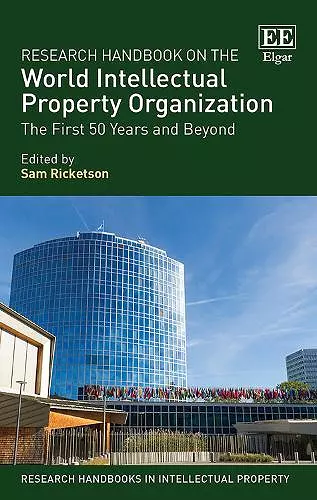 Research Handbook on the World Intellectual Property Organization cover