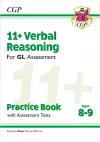 11+ GL Verbal Reasoning Practice Book & Assessment Tests - Ages 8-9 (with Online Edition) cover