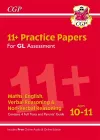 11+ GL Practice Papers Mixed Pack - Ages 10-11 (with Parents' Guide & Online Edition) cover