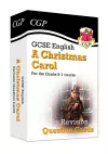 GCSE English - A Christmas Carol Revision Question Cards packaging