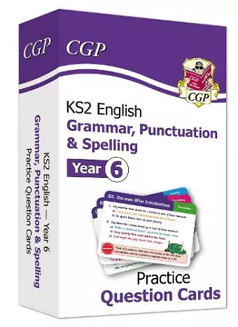 KS2 English Year 6 Practice Question Cards: Grammar, Punctuation & Spelling cover