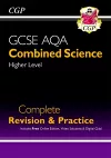 GCSE Combined Science AQA Higher Complete Revision & Practice w/ Online Ed, Videos & Quizzes packaging