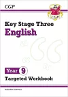 KS3 English Year 9 Targeted Workbook (with answers) cover