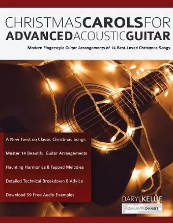 Christmas Carols For Advanced Acoustic Guitar cover