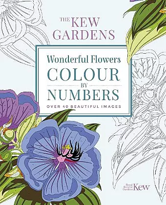 The Kew Gardens Wonderful Flowers Colour-by-Numbers cover
