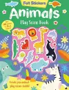 Felt Stickers Animals Play Scene Book cover