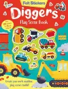 Felt Stickers Diggers Play Scene Book cover
