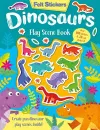 Felt Stickers Dinosaur Play Scene Book cover