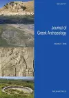 Journal of Greek Archaeology Volume 3 2018 cover