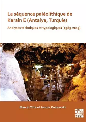 La séquence paléolithique de Karain E (Antalya, Turquie) cover