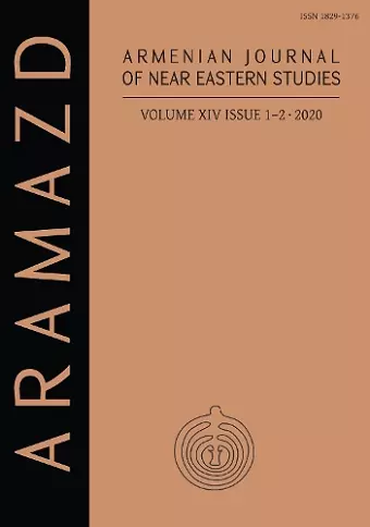 ARAMAZD: Armenian Journal of Near Eastern Studies Volume XIV.1-2 2020 cover