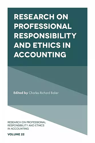 Research on Professional Responsibility and Ethics in Accounting cover