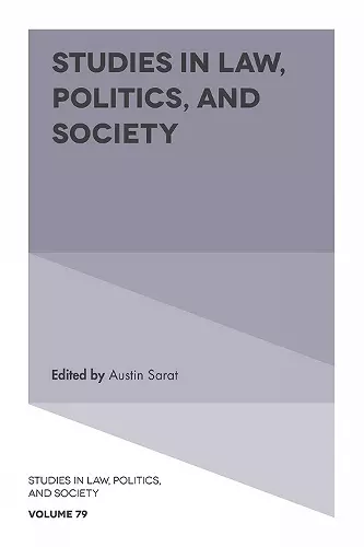 Studies in Law, Politics, and Society cover