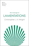 The Message of Lamentations cover