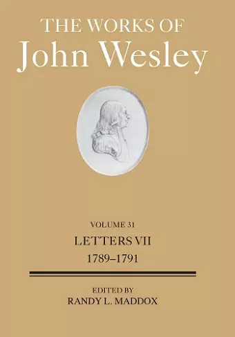 Works of John Wesley Volume 31, The cover