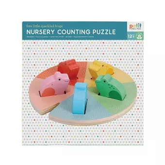 Nursery Counting Puzzle: Five Little Speckled Frogs cover