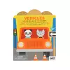 Vehicles Coloring Book + Stickers cover