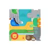 Wooden Puzzle + Play: Shaped Safari Animals cover