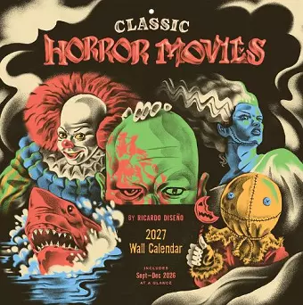 Classic Horror Movies 2027 Wall Calendar cover
