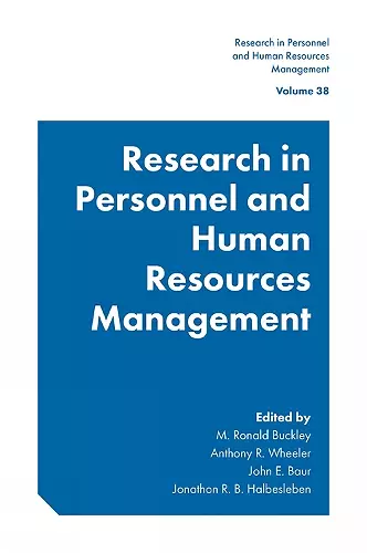 Research in Personnel and Human Resources Management cover