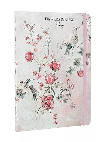 Flowers & Birds Peony A5 Notebook cover