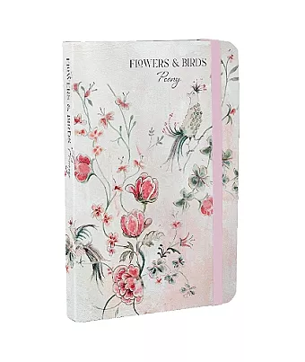 Flowers & Birds Peony A6 Notebook cover