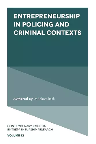 Entrepreneurship in Policing and Criminal Contexts cover