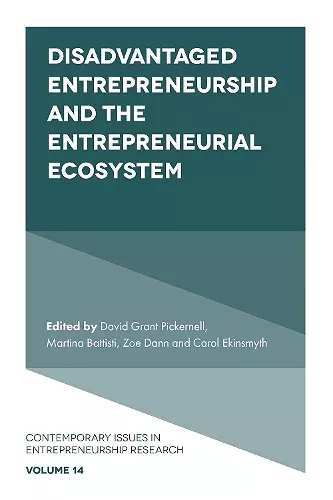 Disadvantaged Entrepreneurship and the Entrepreneurial Ecosystem cover