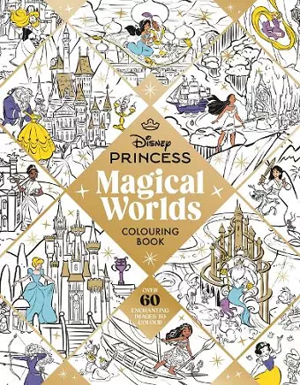 Disney Princess Magical Worlds Colouring Book cover