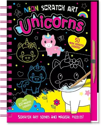 Neon Scratch Art Unicorns cover