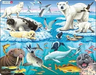 Jig-so Bywyd Gwyllt yr Arctig / Wildlife in the Arctic Jigsaw cover