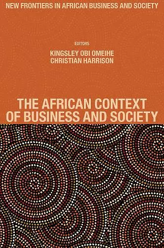 The African Context of Business and Society cover