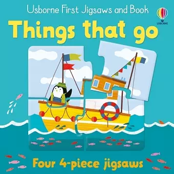 Usborne First Jigsaws and Book: Things that Go cover