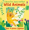 Usborne First Jigsaws And Book: Wild Animals cover