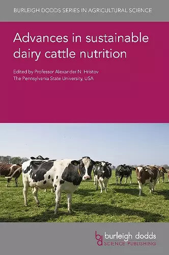 Advances in Sustainable Dairy Cattle Nutrition cover