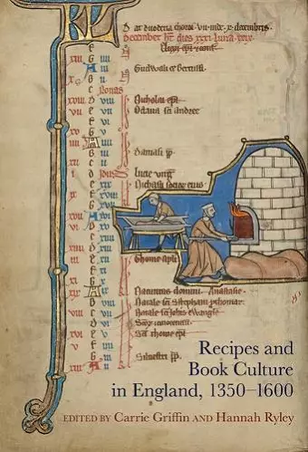 Recipes and Book Culture in England, 1350–1600 cover