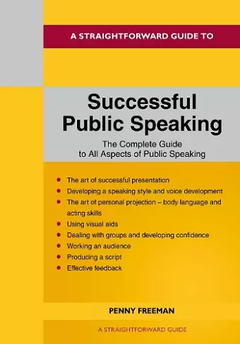 A Straightforward Guide to Successful Public Speaking cover