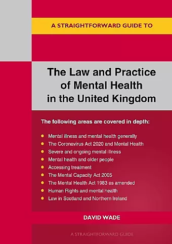 The Law And Practice Of Mental Health In The Uk cover